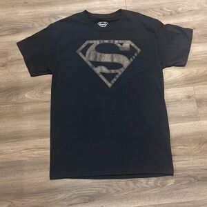 DC Comics Black Superman Emblem Tee